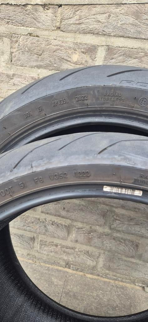 Pirelli Rosso 3 avant et arrière 50 euros ensemble, Motos, Enlèvement