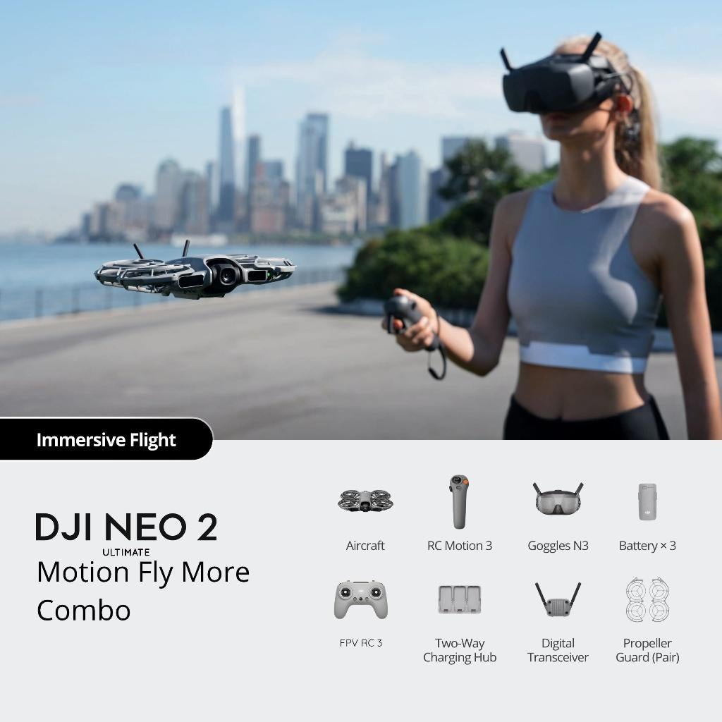 DJI NEO 2 MOTION ULTIMATE FLY MORE COMBO + gratis extra's, Audio, Tv en Foto, Drones, Nieuw, Cameradrone, Standaardkwaliteit, DJI