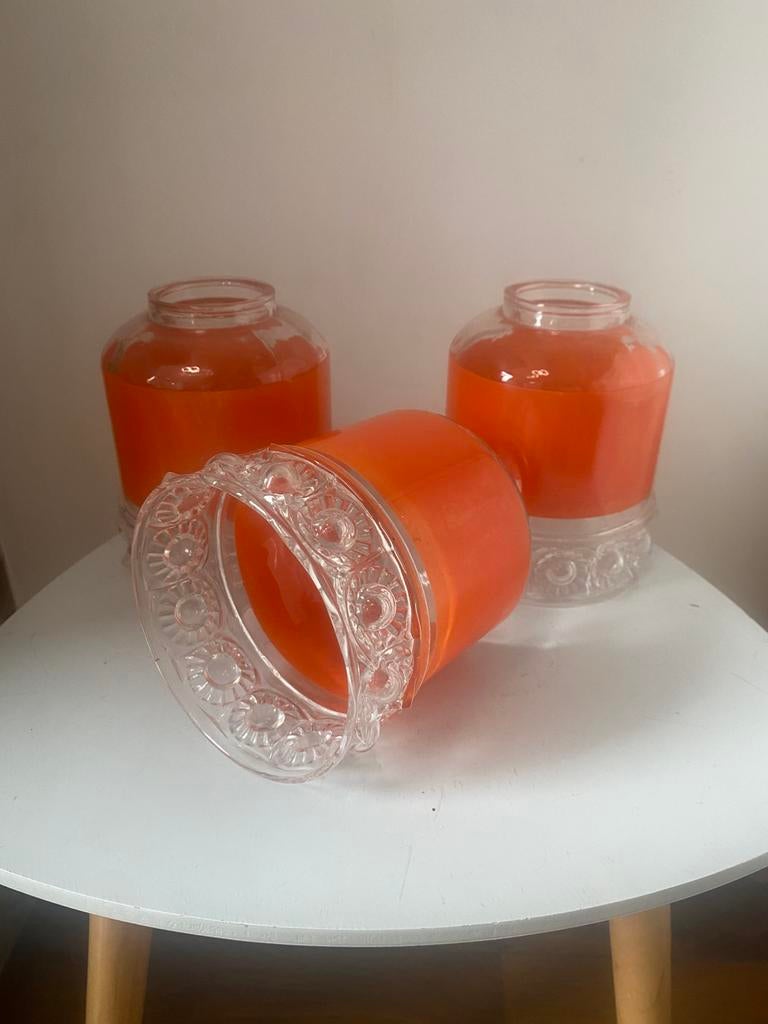 Vintage glazen hangers uit het ruimtetijdperk (3), Ophalen of Verzenden, Glas