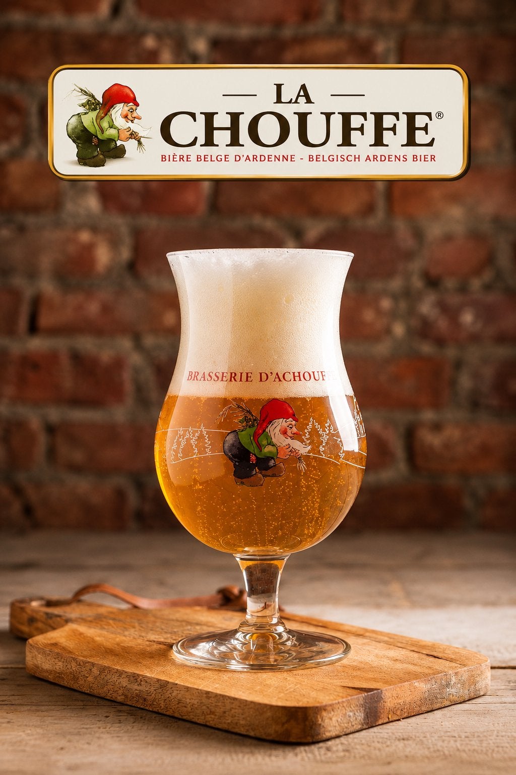 Panneau pub en métal La Chouffe 1 - rétro vintage mancave, Collections, Marques de bière, Enlèvement ou Envoi, Neuf, Panneau, Plaque ou Plaquette publicitaire