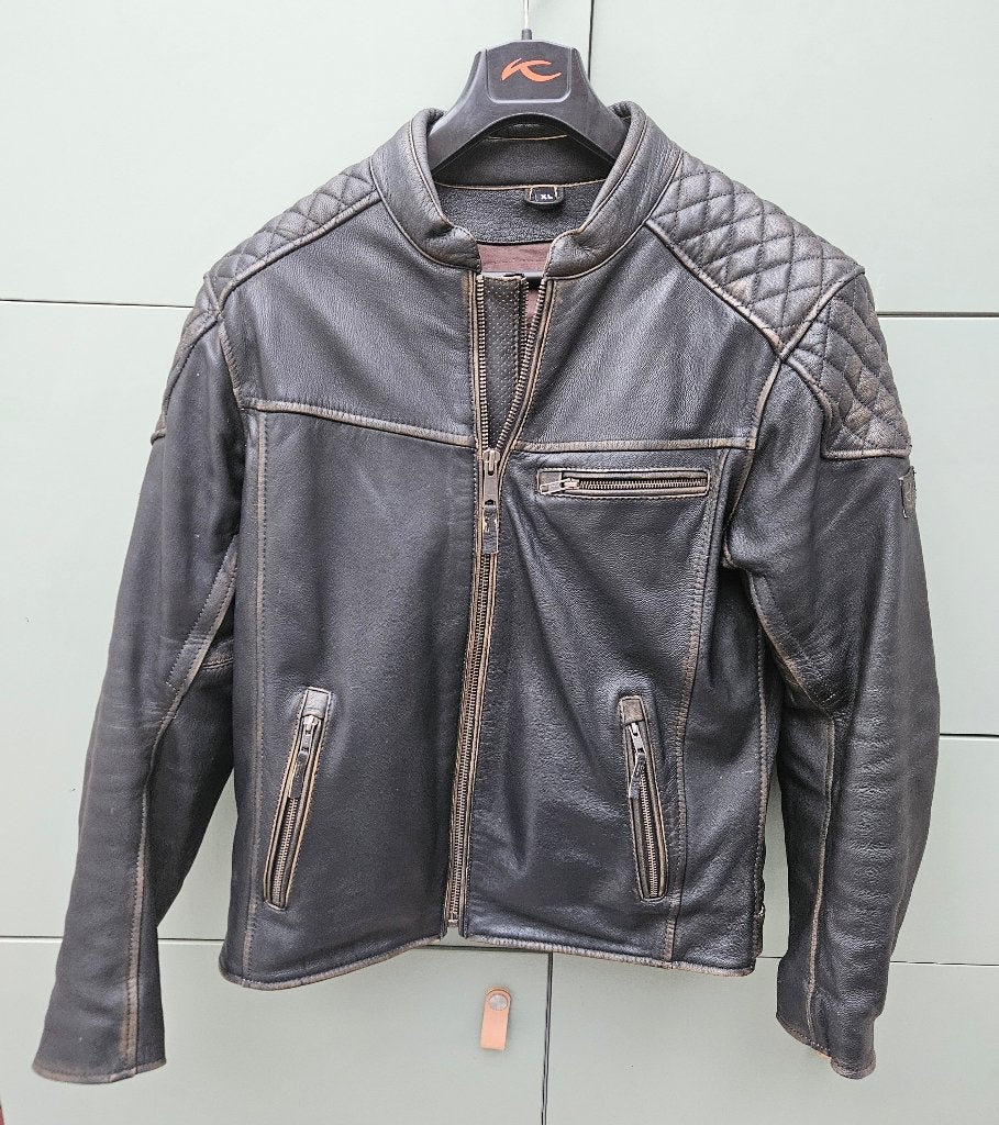 motorvest vintage, Motoren, Kleding | Motorkleding, Ophalen, Tweedehands, Jas | leer, Modeka