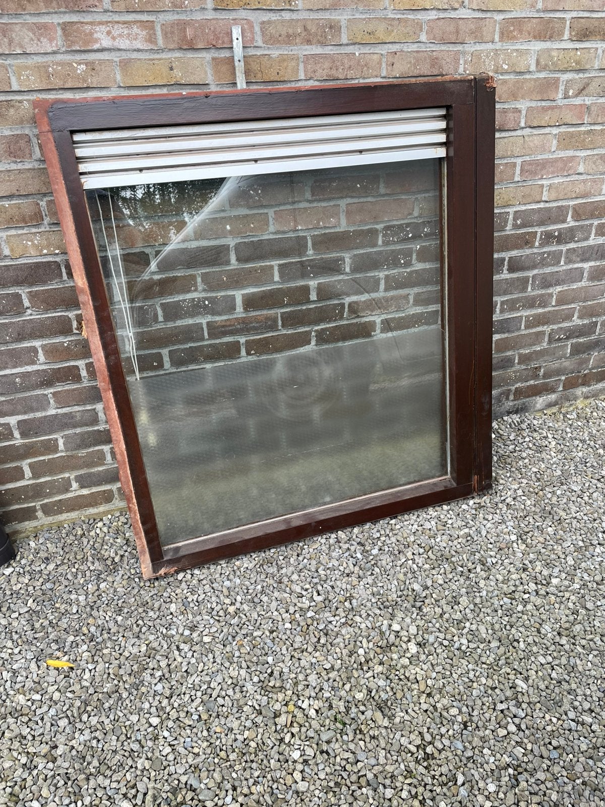Hout ramen GRATIS, Double vitrage, 160 cm ou plus, Fenêtre de façade ou Vitre, Enlèvement