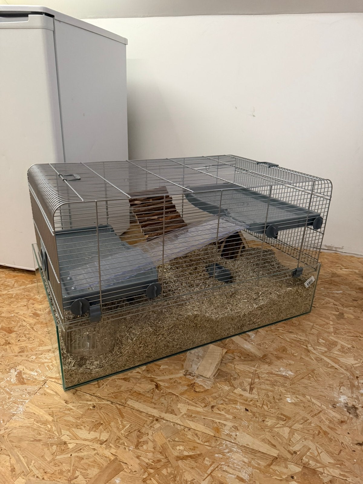 Récipient en verre pour hamsters/lapins, Animaux & Accessoires, Rongeurs & Lapins | Cages & Clapiers, Enlèvement, Comme neuf, Cage