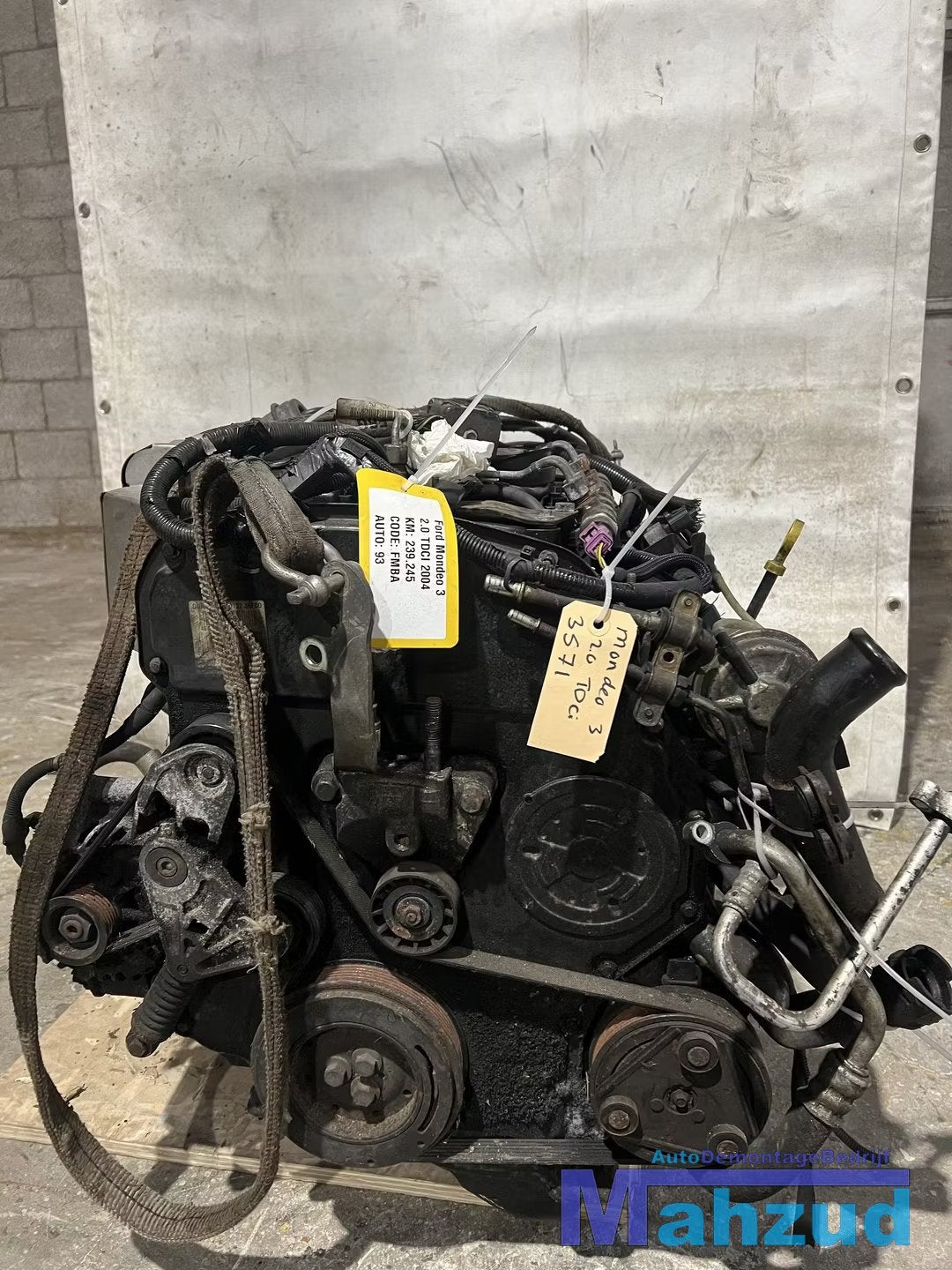 FORD MONDEO 3 2.0 TDCI Motorblok motor FMBA, Auto-onderdelen, Gebruikt, Info@ford.com, Ford, Ford Motor Company