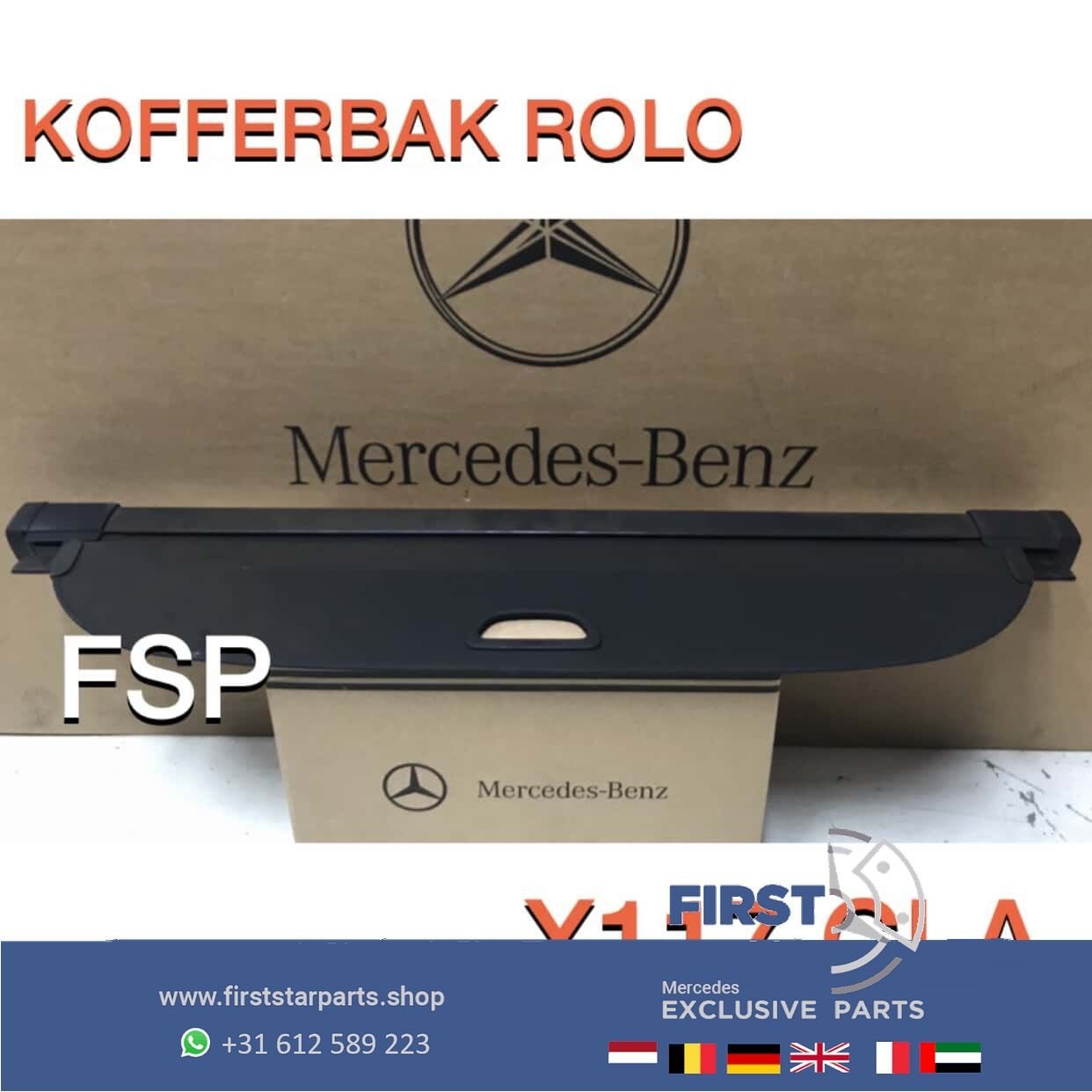 W117 X177 CLA SHOOTING BRAKE KOFFERBAK ROLO ORIGINEEL Merced, Auto-onderdelen, Interieur en Bekleding, Gebruikt, -, Ophalen of Verzenden