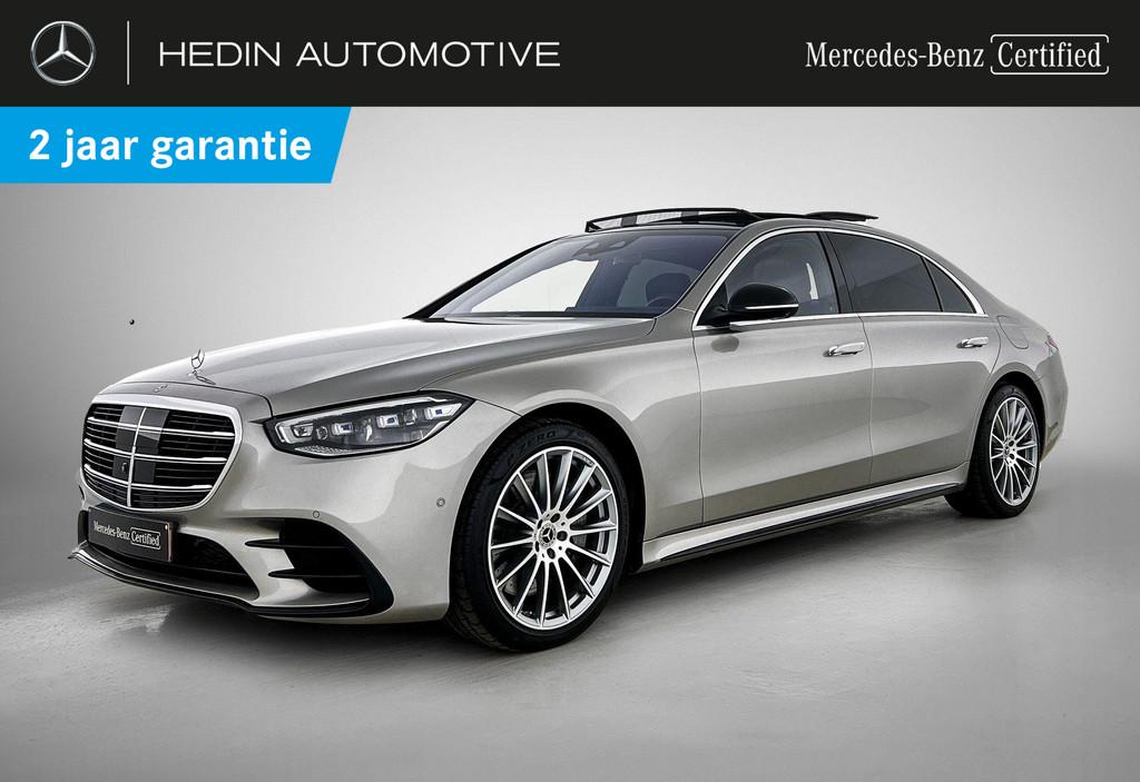 Mercedes-Benz S-klasse 580 e Lang AMG Line | Panoramisch Dak, Auto's, Mercedes-Benz, Bedrijf, Te koop, S-Klasse, 360° camera, ABS