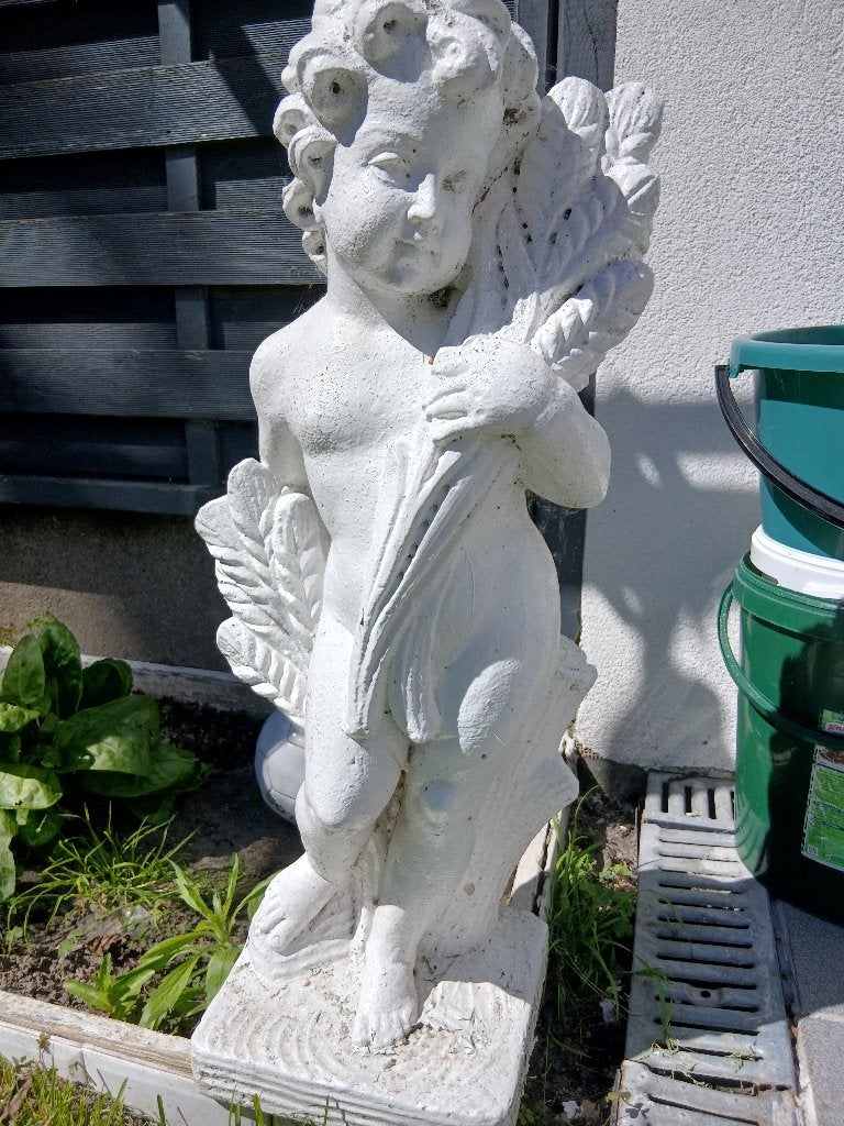 Tuinbeeld, Jardin & Terrasse, Statues de jardin, Enlèvement, Utilisé, Pierre, Ange