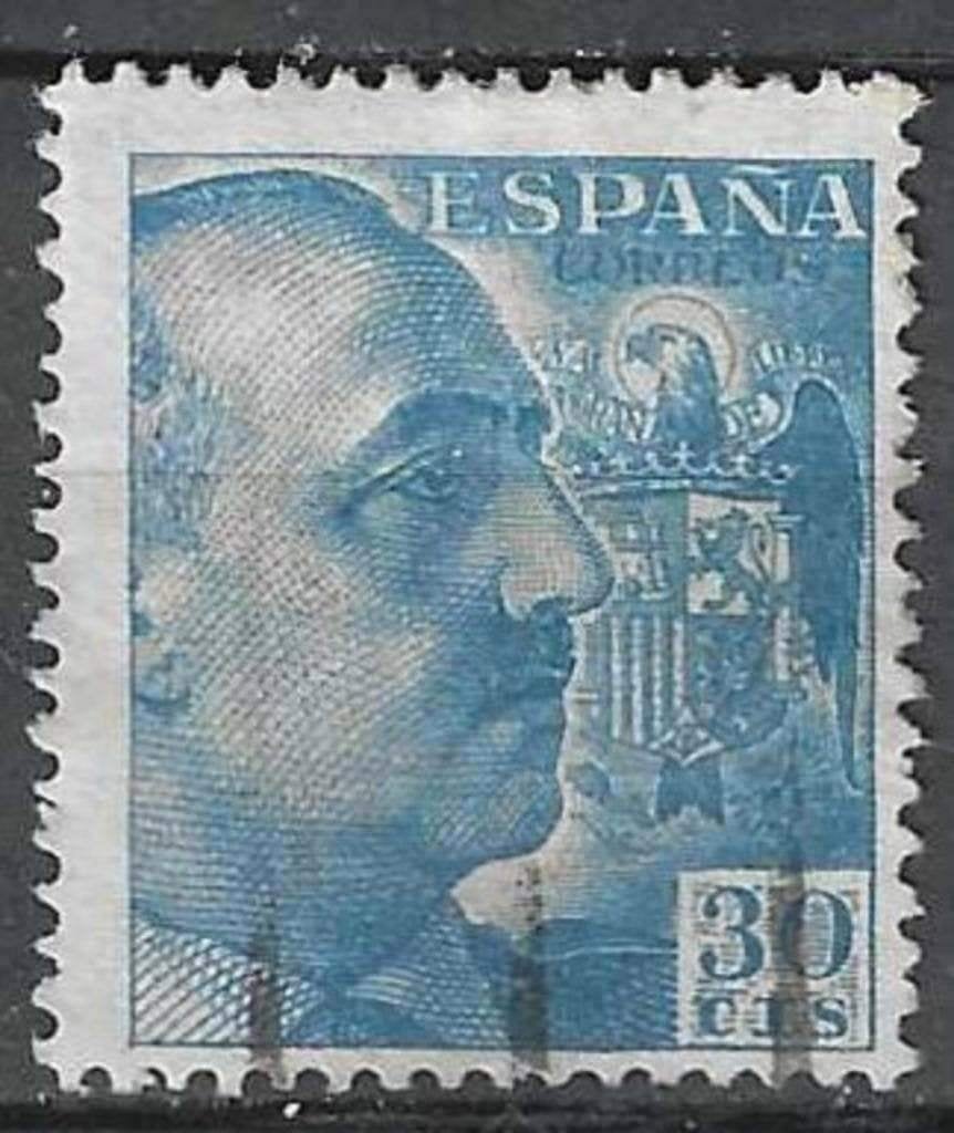 Spanje 1949-1950 - Yvert 790 - Franco - 30 c. (ST), Postzegels en Munten, Postzegels | Europa | Spanje, Verzenden, Gestempeld