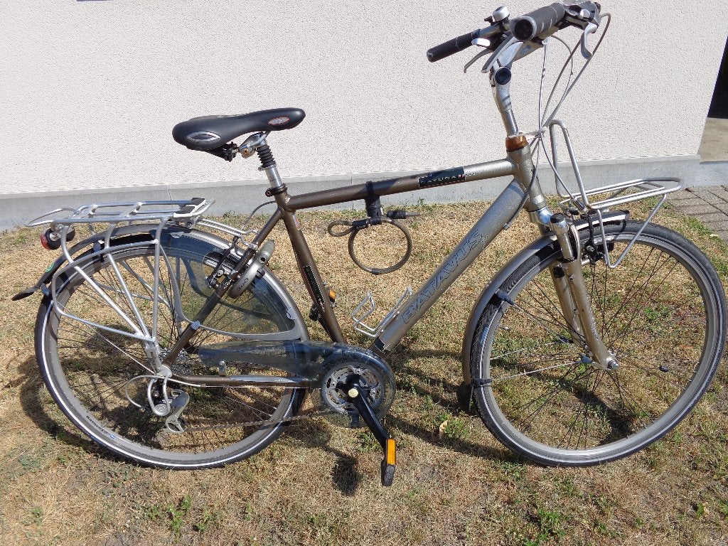 2 alu herenfietsen  BATAVUS CAYUCA maat 54 en 57, Ophalen, Velgrem, Versnellingen, Batavus