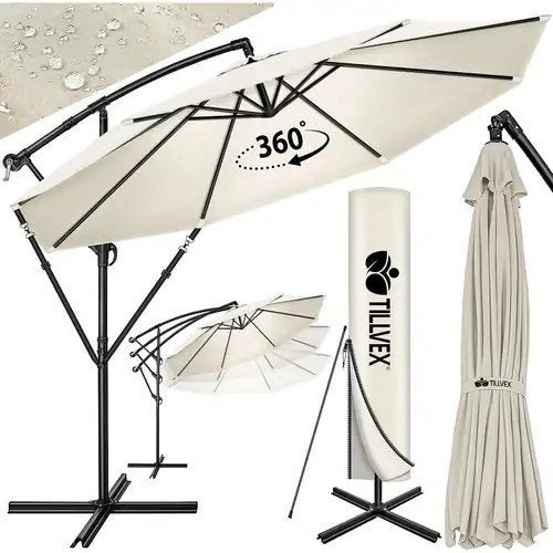 parasol déporté, Neuf, Inclinable, Enlèvement, 2 à 3 mètres