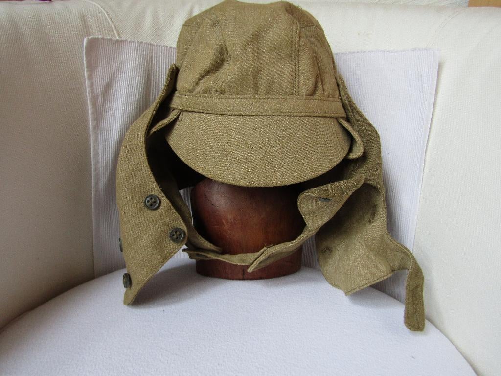 Opmerkelijke „Sovjet” zomerpet met zandmasker, Ophalen of Verzenden, Landmacht, Helm of Baret