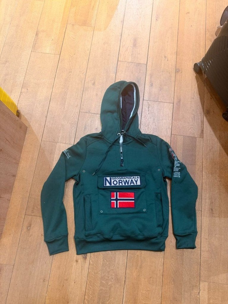 Gymclass sweat à capuche Geo Norway femme vert, Kleding | Dames, Geographical Norway, Nieuw, Ophalen of Verzenden, Maat 36 (S)