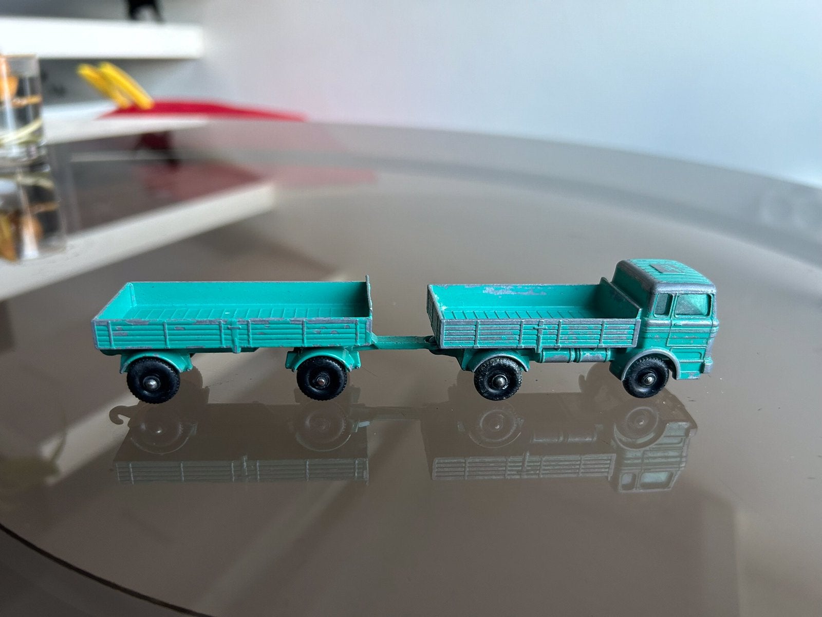 Matchbox Lesney Mercedes Truck & Trailer 1-E + 2-D 1968, Ophalen of Verzenden