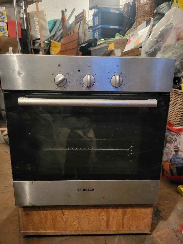 Gas oven, Ophalen, 4 kookzones, Zo goed als nieuw, Inbouw