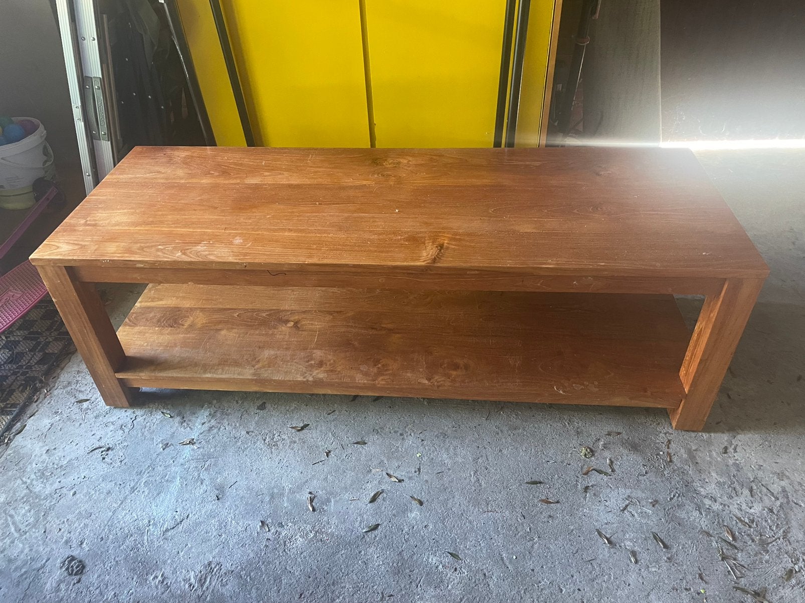 Salontafel teak, Ophalen, Gebruikt, Teakhout