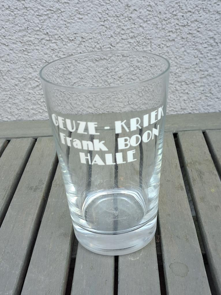 Geuze kriek Frank Boon Halle, Ophalen of Verzenden, Gebruikt, Glas of Glazen