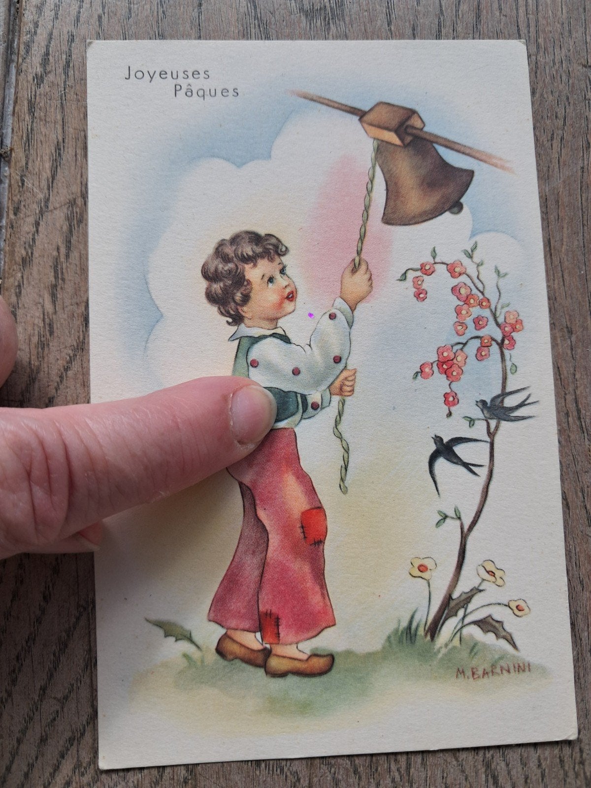 Onbeschreven retro paaskaartje, Ophalen of Verzenden