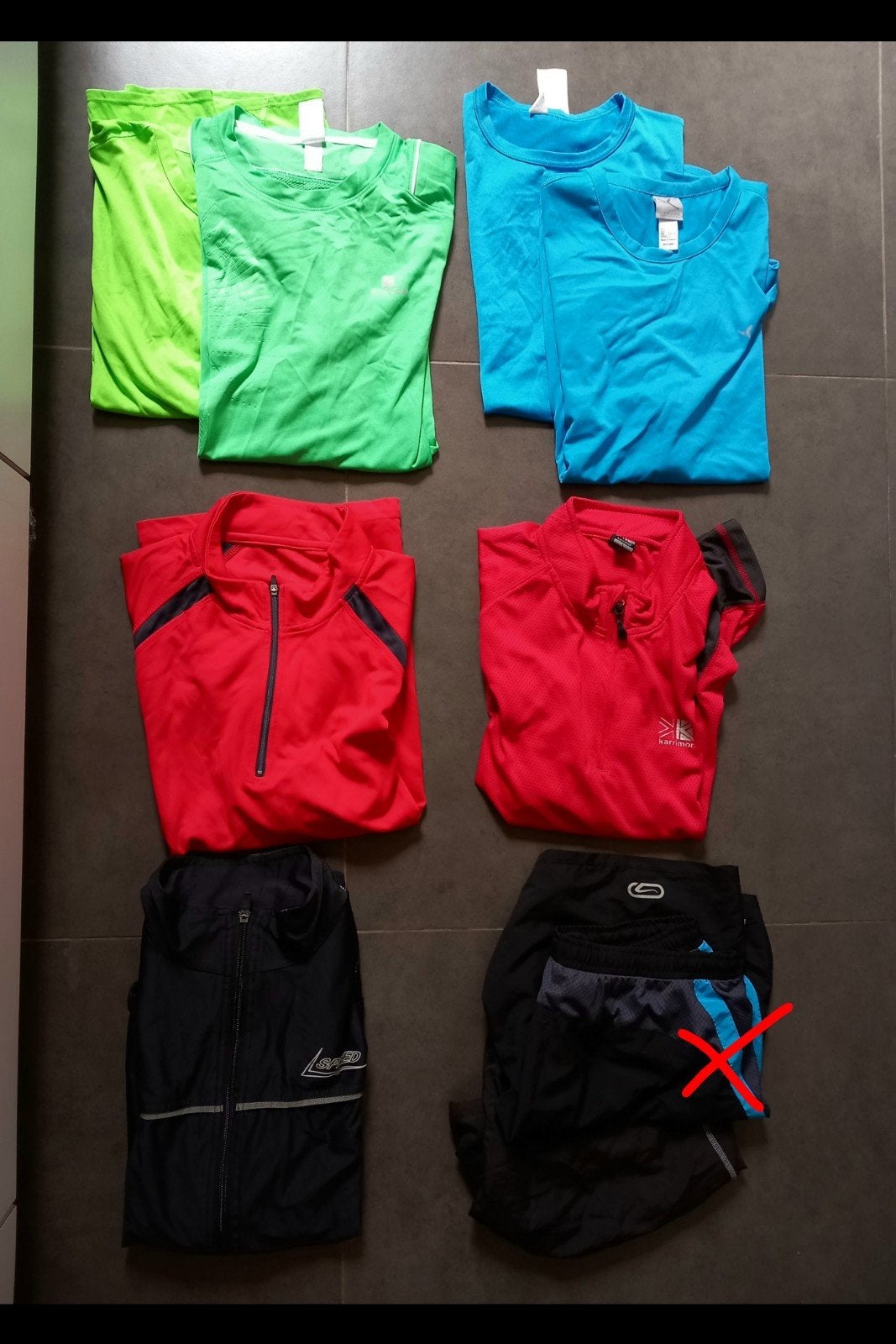 Pakket loopkledij (large) - 2€/stuk of  alles samen vr 6€, Ophalen, Maat 52/54 (L), Kalenji, Zwart