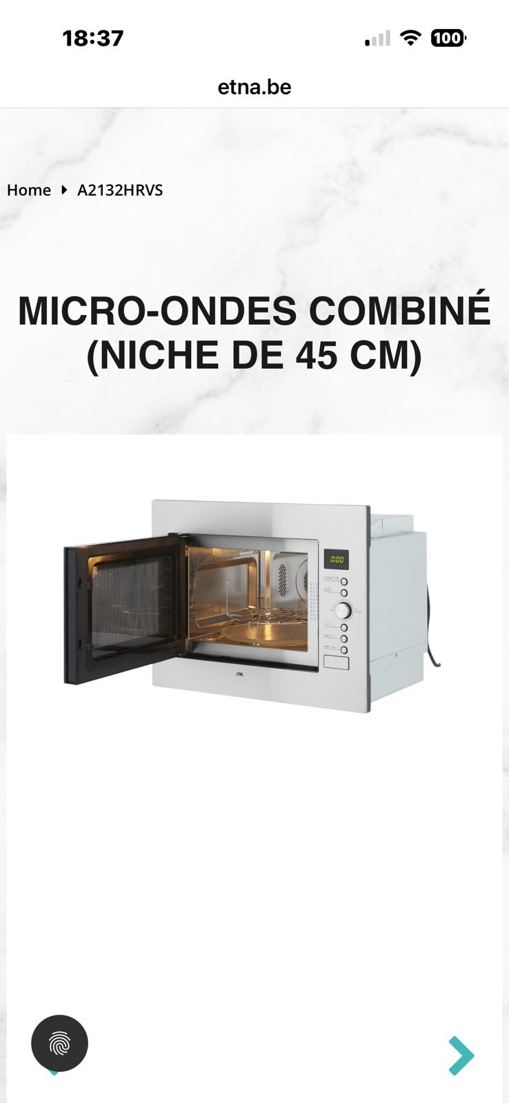 Four combiné, Enlèvement, Neuf, Four combiné