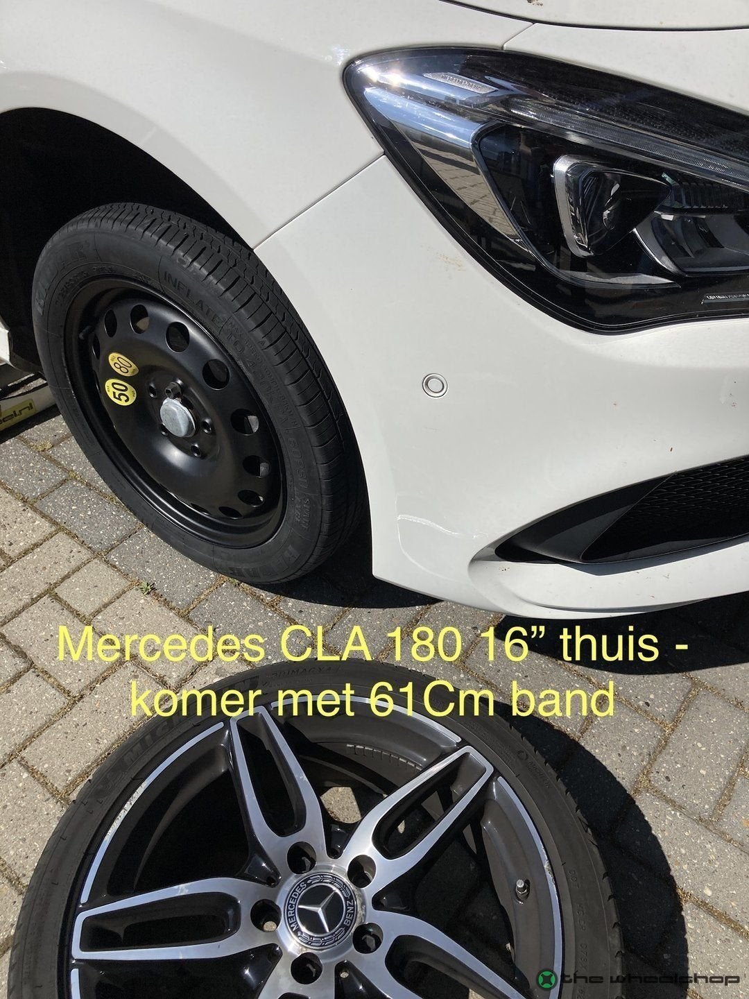 Reservewiel Thuiskomer MERCEDES A B C -KL CLA GLA Oem 16", Autos : Pièces & Accessoires, Pneus & Jantes, Pneus et Jantes, Véhicule de tourisme