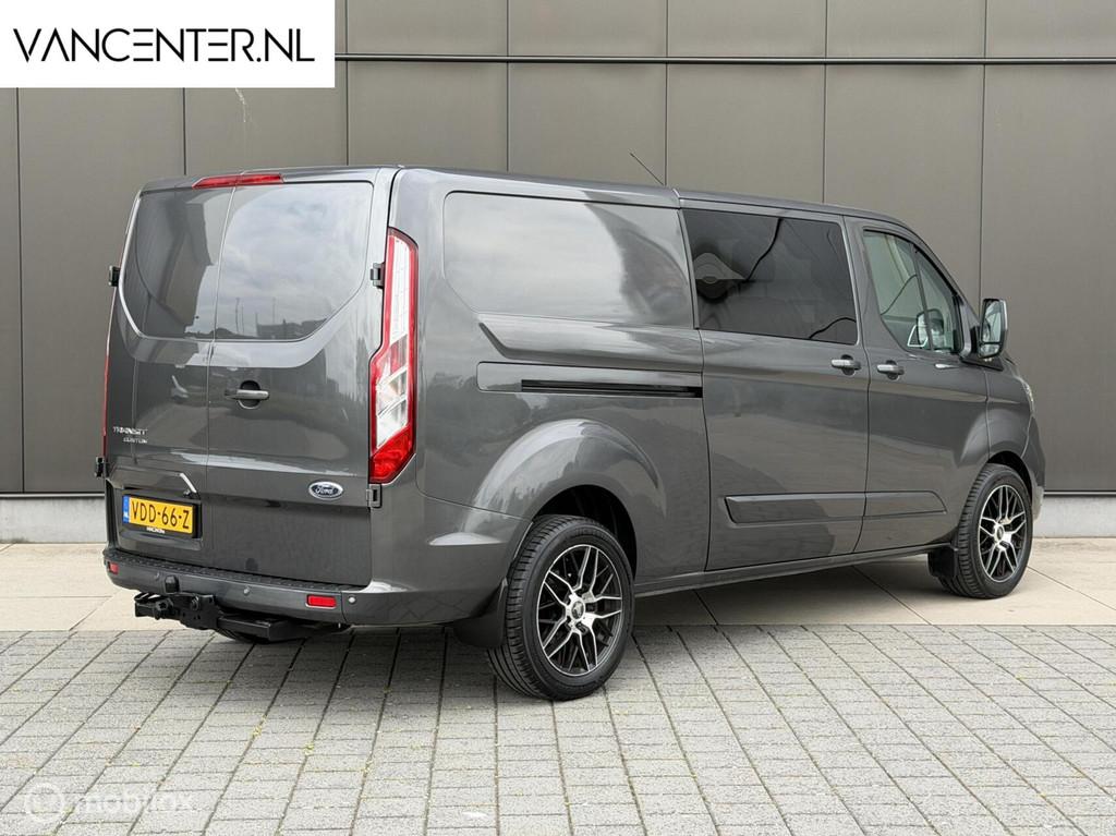 Ford Transit Custom 2.0 TDCI 130PK L2 DC Apple Carplay 2 Sch, Auto's, Bestelwagens en Lichte vracht, Voorwielaandrijving, Stof