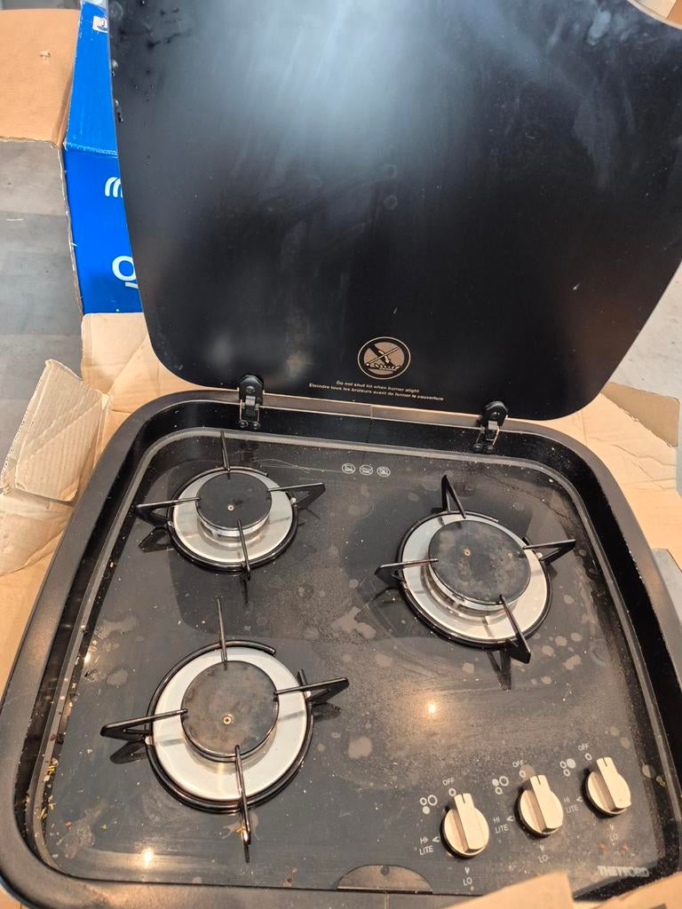 Kookplaat op gas, Elektronische apparatuur, Kookplaten, Ophalen, 3 kookzones of minder, Zo goed als nieuw, Inbouw