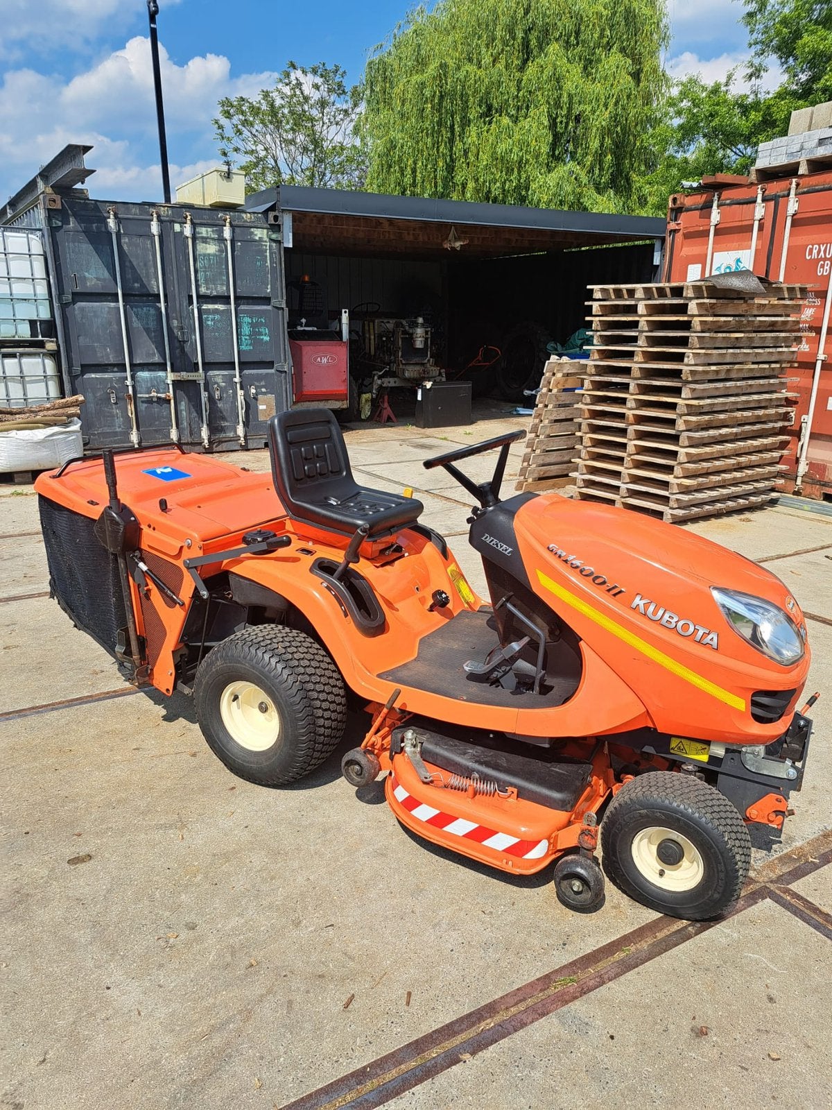 Zitmaaier kubota, Tuin en Terras, Ophalen, Gebruikt, Opvangbak