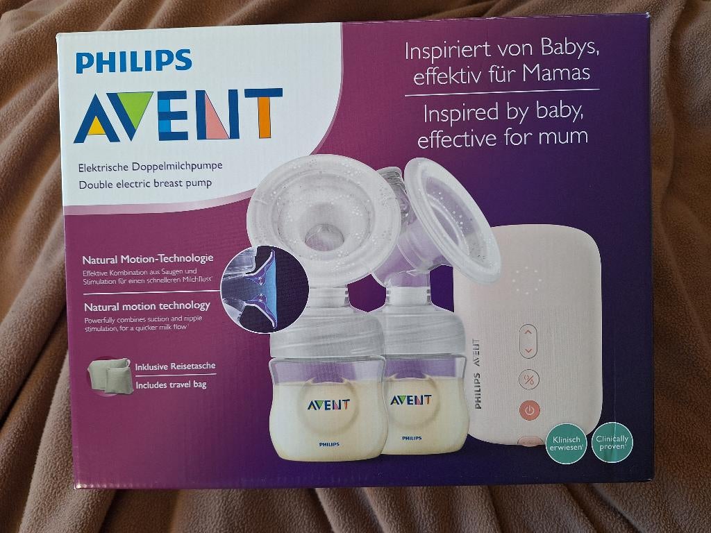 dubbele elektrische borstkolf philips avent, Ophalen, Zo goed als nieuw, Borstkolf