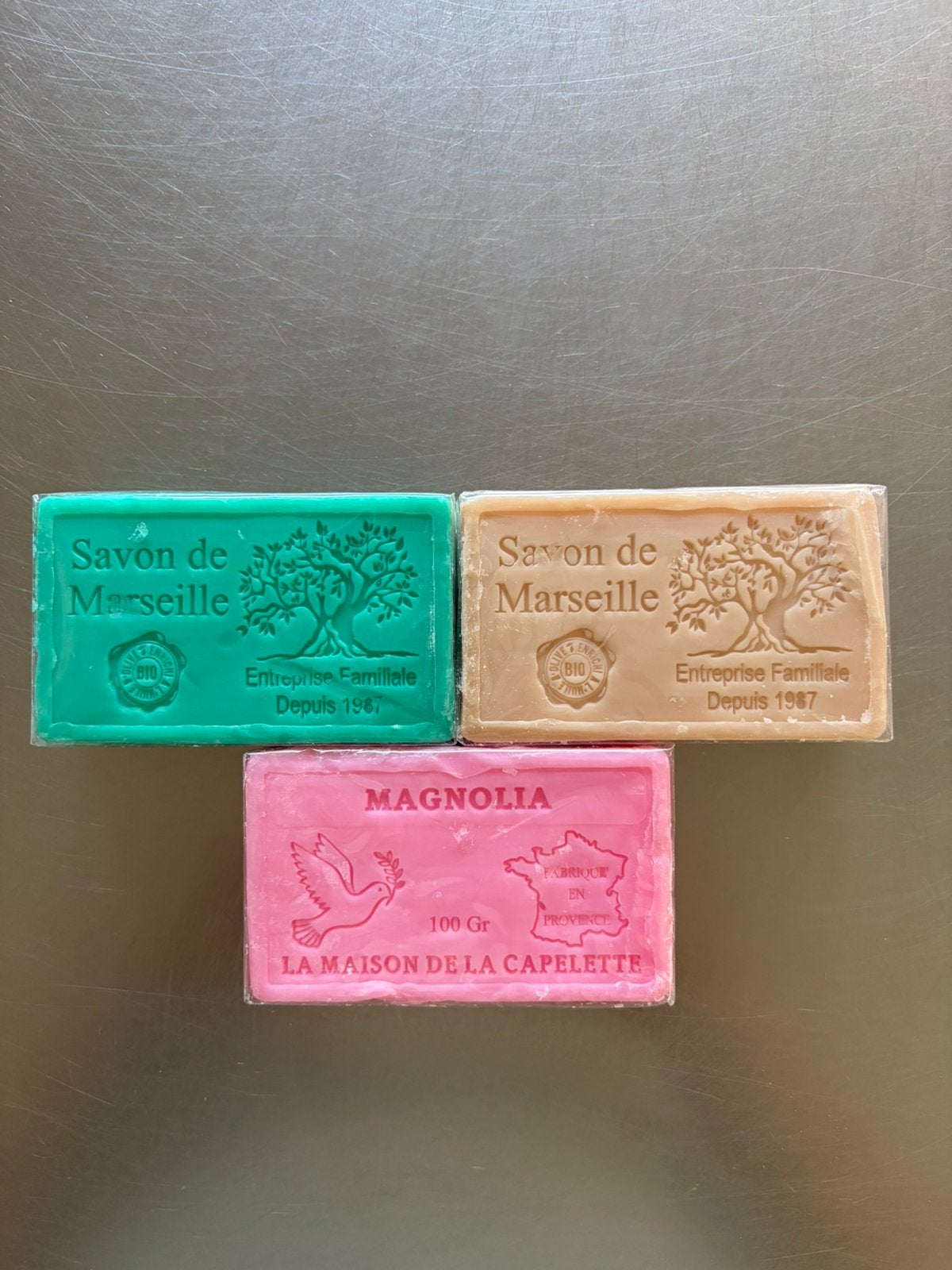 Lot de 3 savons de Marseille BIO – La Maison de la Capelette, Enlèvement ou Envoi, Neuf, Baignoire & Douche
