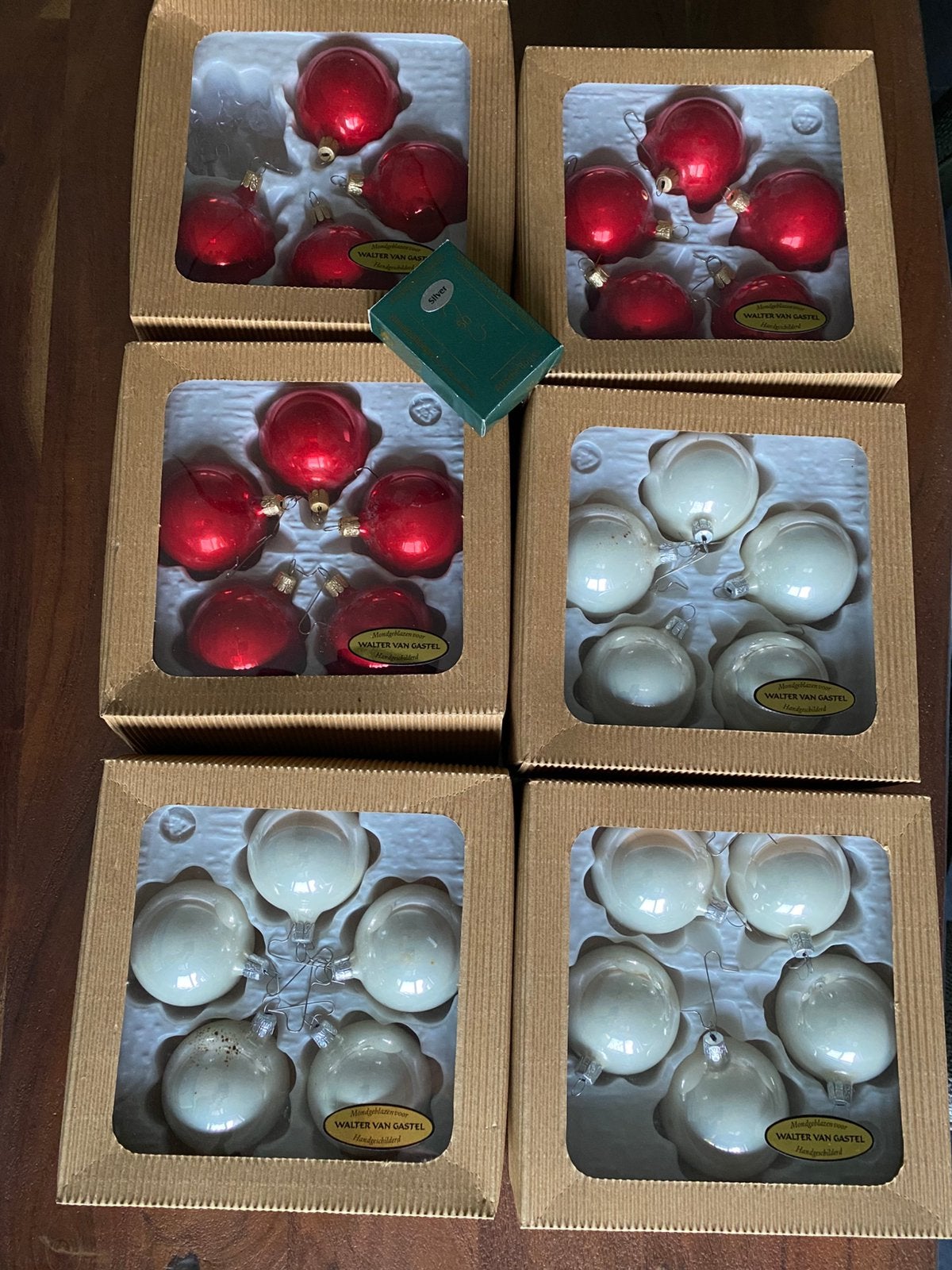 Kerstballen (rood/wit), Diversen, Ophalen, Gebruikt