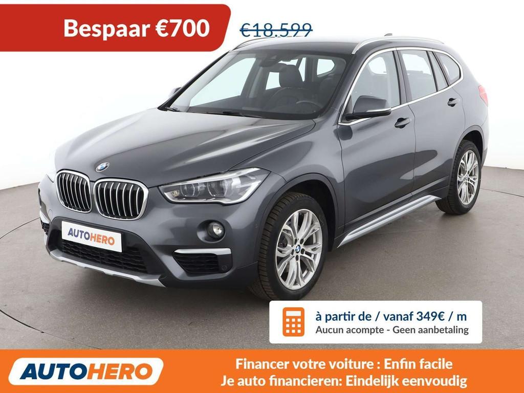 BMW X1 sDrive 18i xLine (année de construction 2018), Autos, Argent ou Gris, Achat, Euro 6, 1505 kg