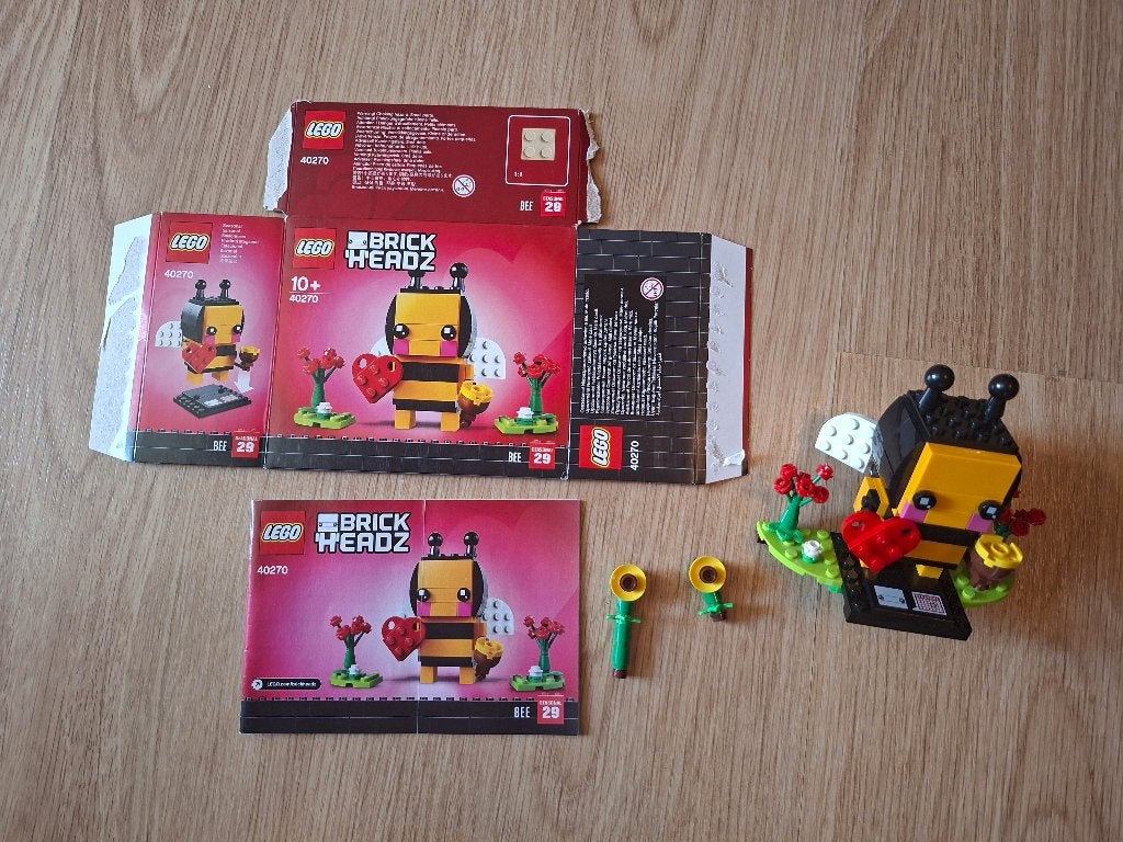 LEGO BrickHeadz 40270 Valentine's Day Bee – Heel goede staat, Inclusief instructies, BrickHeadz, Lego, Ophalen of Verzenden