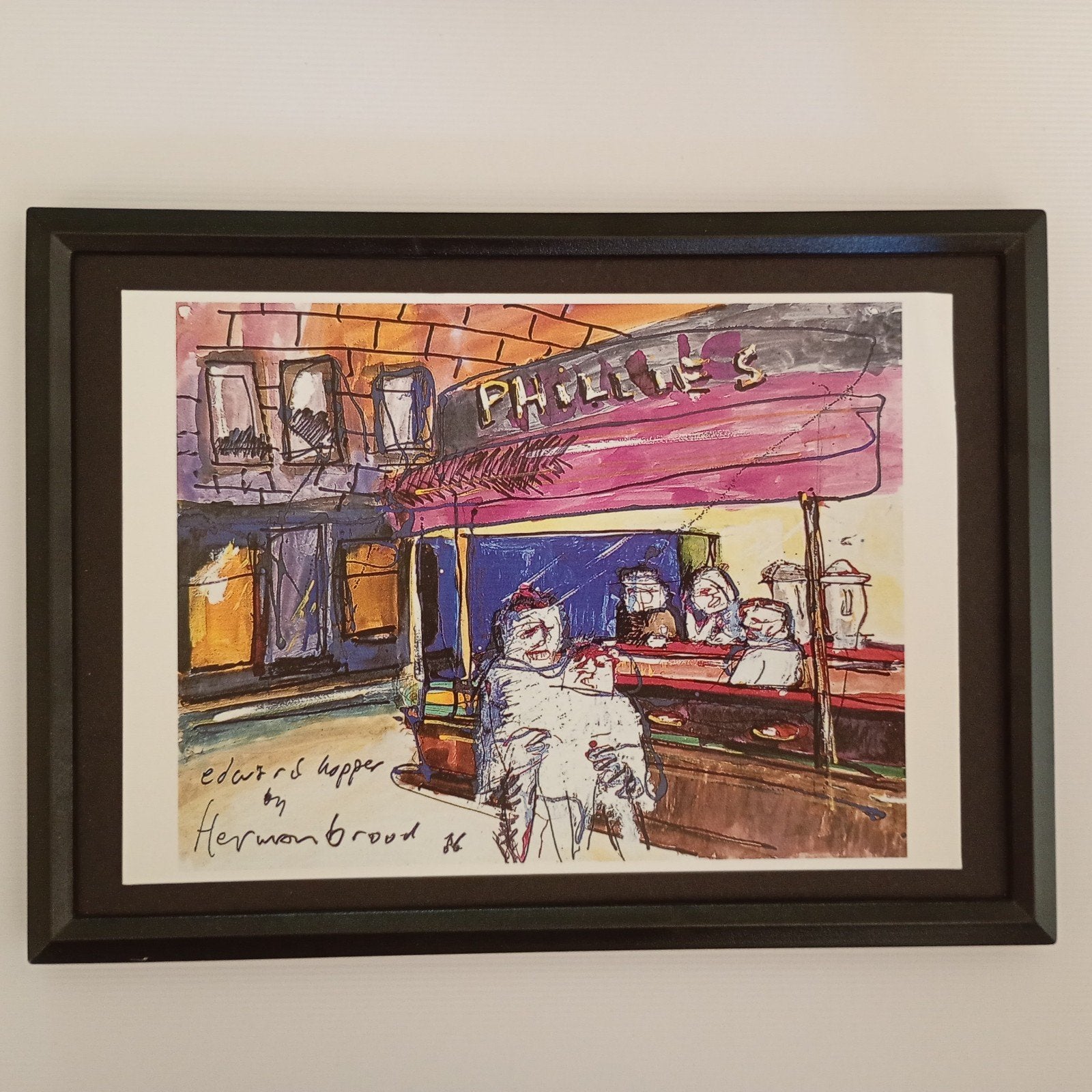 H. Brood en Edward Hopper, Antiek en Kunst, Ophalen of Verzenden