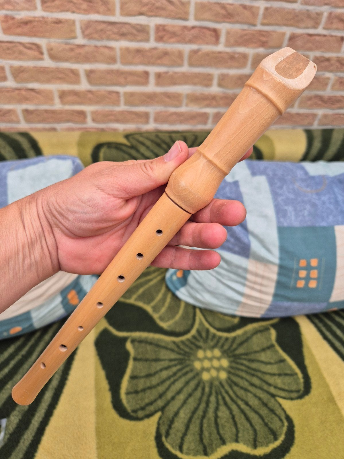 Vintage houten blokfluit in goede staat, Muziek en Instrumenten, Ophalen of Verzenden
