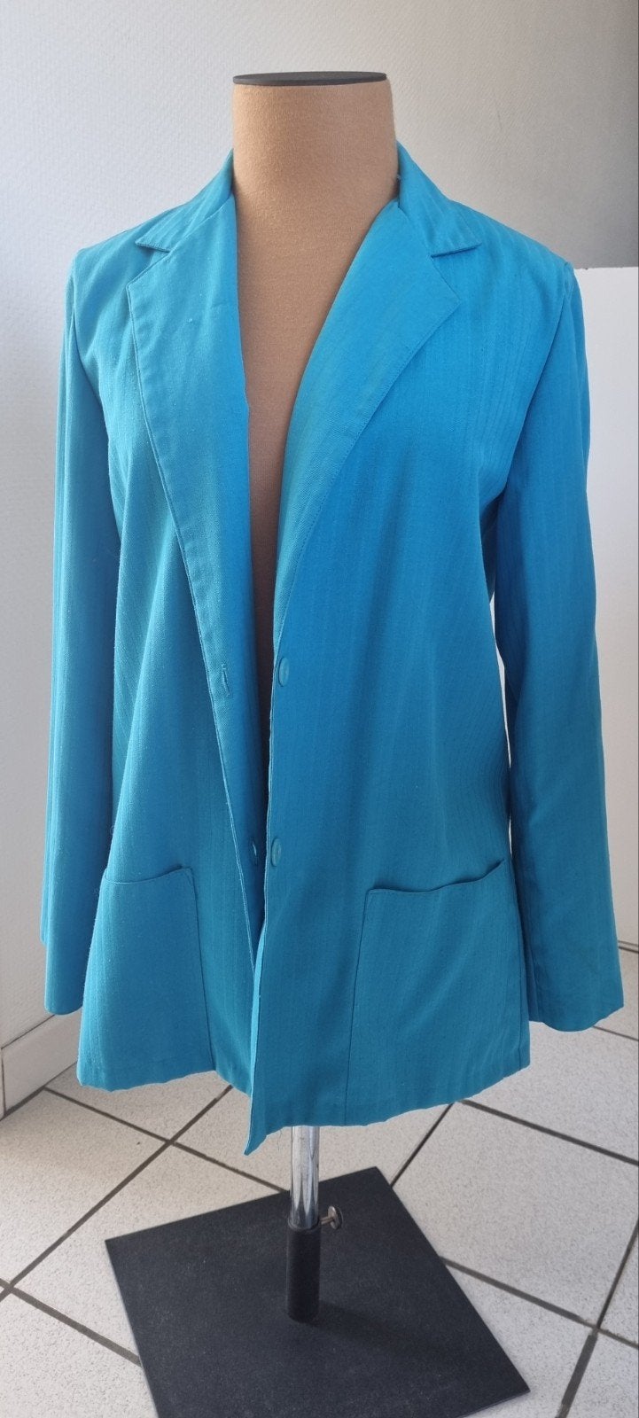 Turquoise vest, Kleding | Dames, Jasjes, Kostuums en Pakken, Maat 38/40 (M), Blauw, Ophalen of Verzenden, Jasje