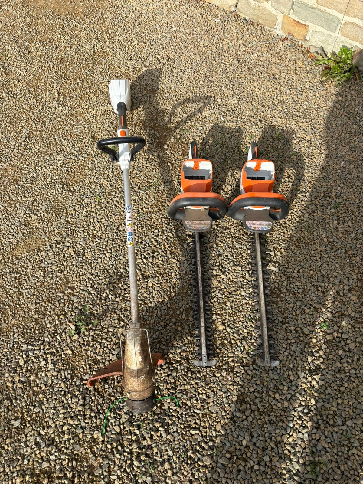 Machine stihl vendu lot, Jardin & Terrasse, Enlèvement, Utilisé
