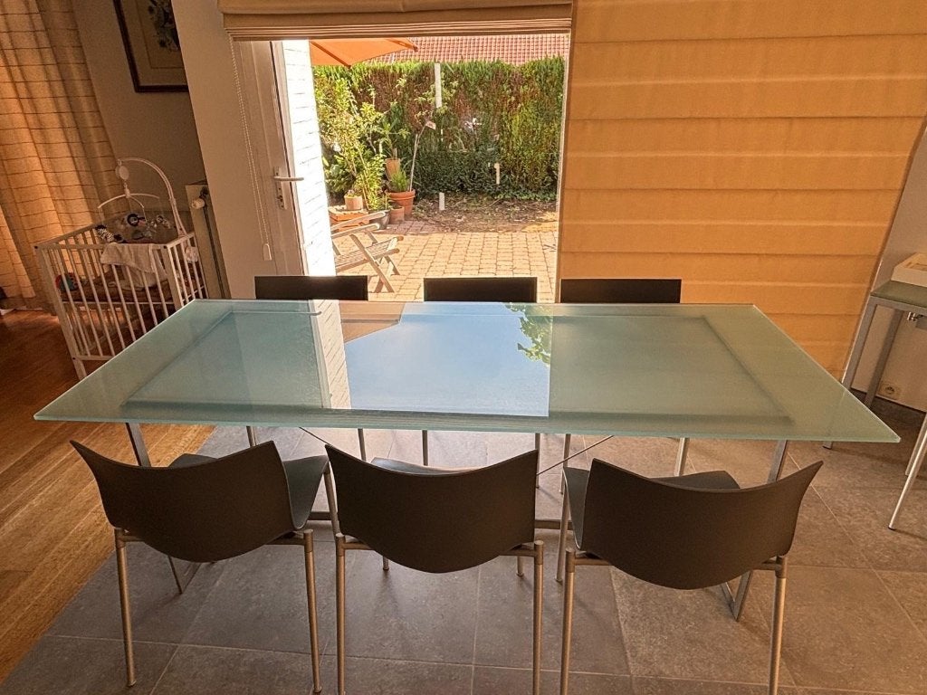 Ensemble de salle à manger (table + 8 chaises), Enlèvement, Utilisé, Modern, design, 8 chaises ou plus