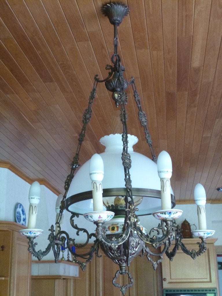 Lampe Belge, Antiek en Kunst, Antiek | Verlichting, Ophalen