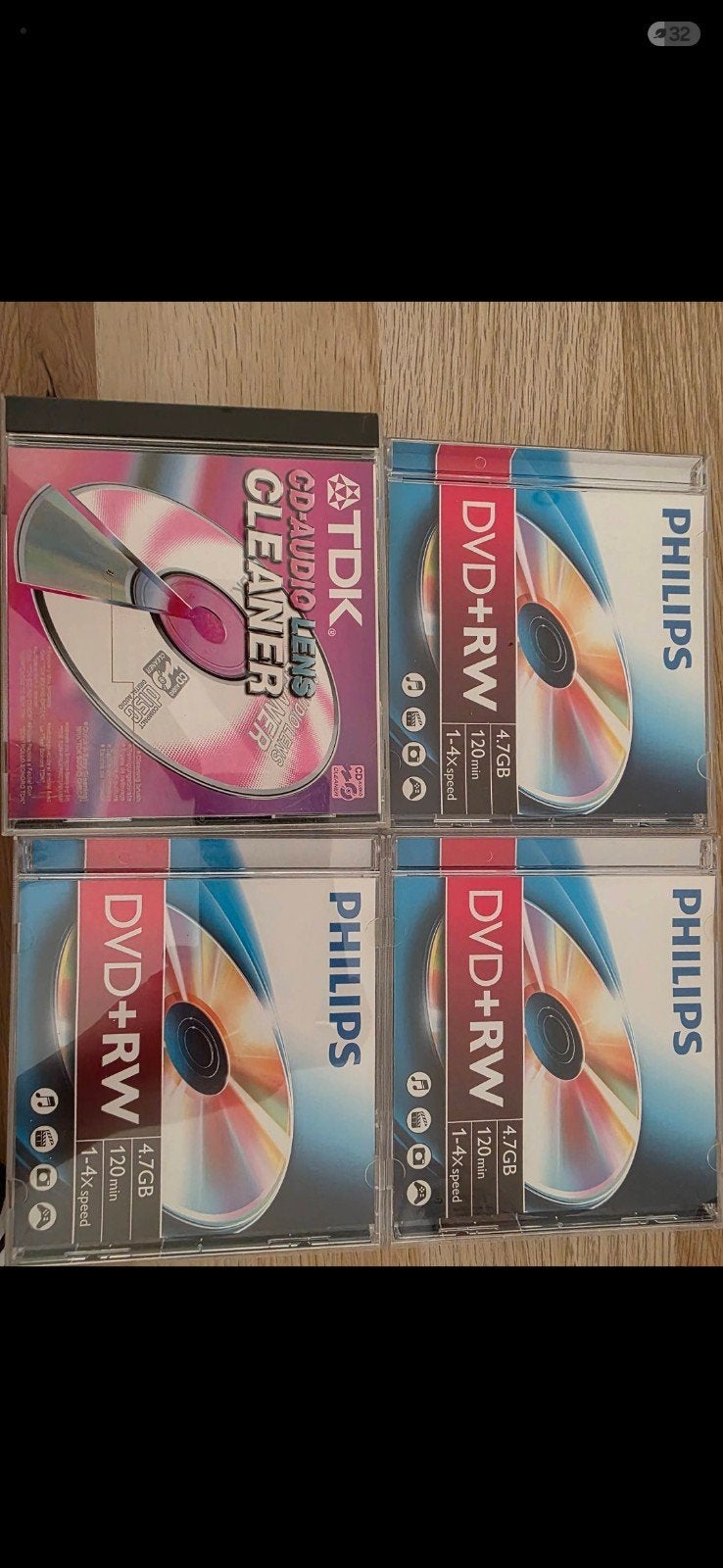 3 nieuwe rw cd's en 1 lenscleaner, Computers en Software, Ophalen, Cd