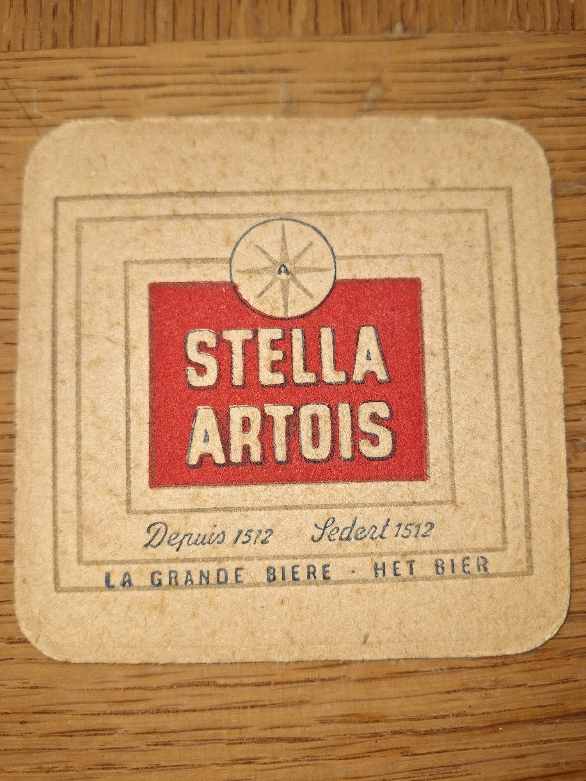 oud bierviltje Stella Artois bier brouwerij Interbrew Leuven, Ophalen of Verzenden, Stella Artois