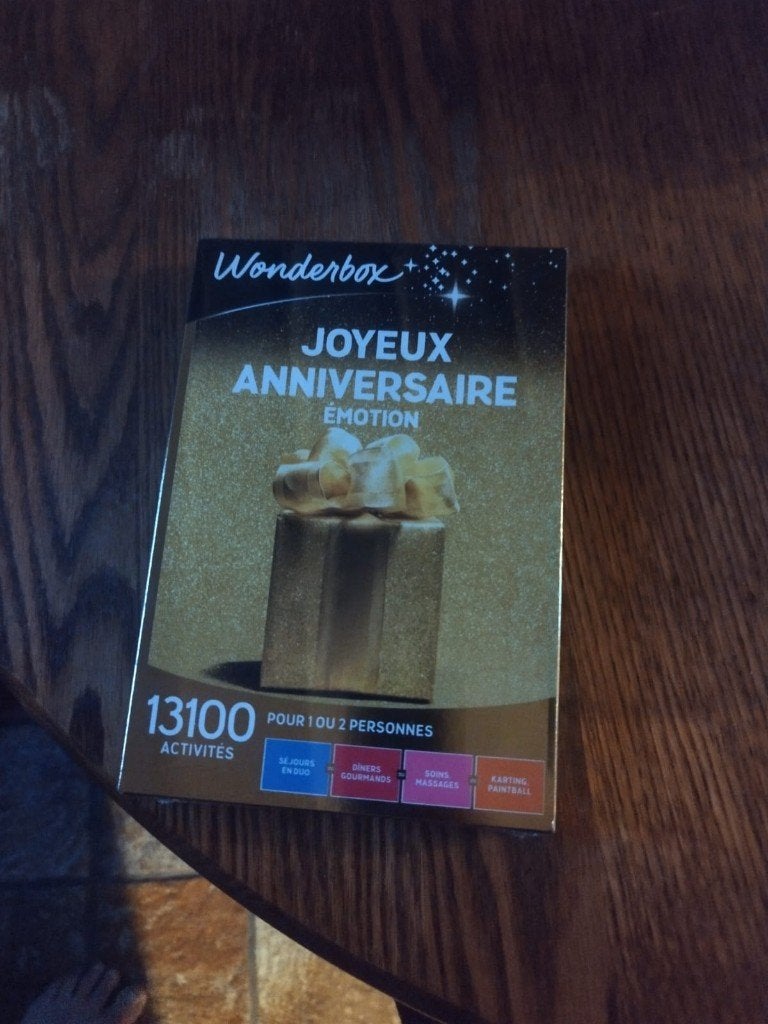 carte cadeau Wonderbox, Tickets & Billets, Une personne, Bon cadeau, Autres types