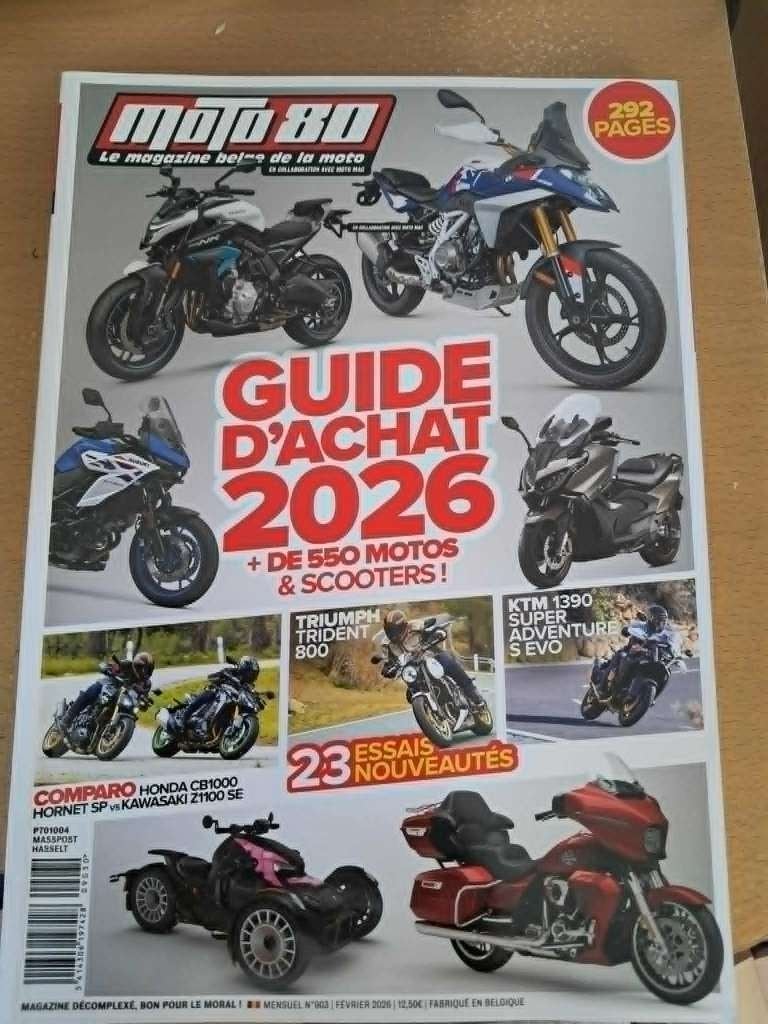 Moto 80 fevrier 2026 guide d'achat 2026, Boeken, Motoren, Ophalen, Zo goed als nieuw