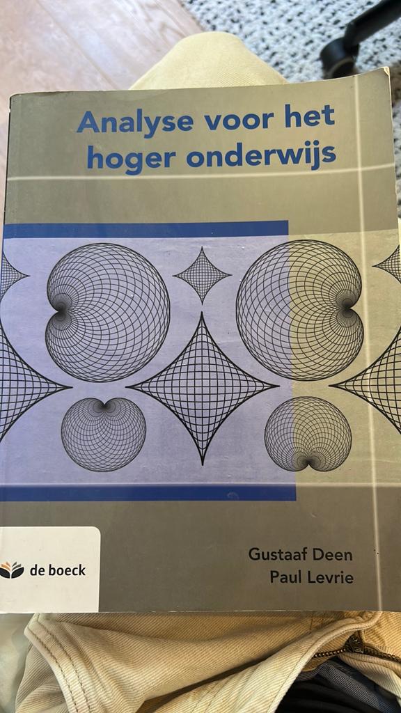 Analyse voor het hoger onderwijs,isbn 978-90-455-3613-2, Enlèvement, Comme neuf, Enseignement supérieur