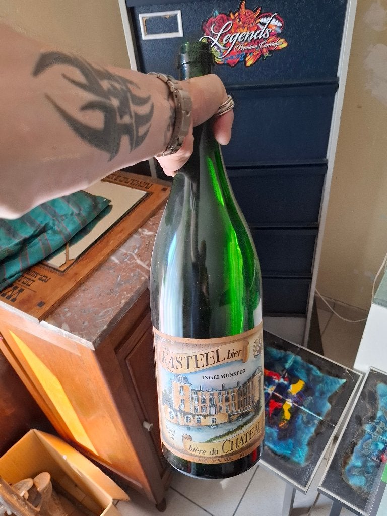 Groot leeg fles vintage kasteel, Ophalen of Verzenden, Zo goed als nieuw, Overige typen