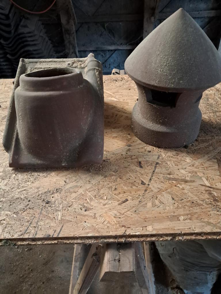 Kokerpan en koker dia 100 kleur rustiek, Bricolage & Construction, Protection respiratoire, Enlèvement ou Envoi