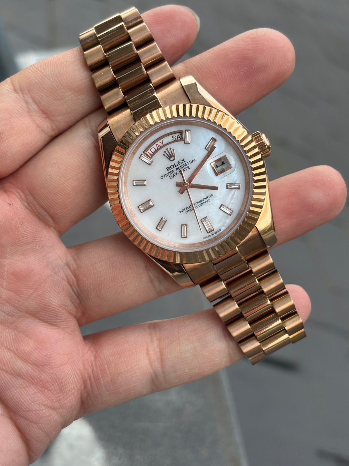 Rolex Day-Date, Enlèvement, Comme neuf, Rolex