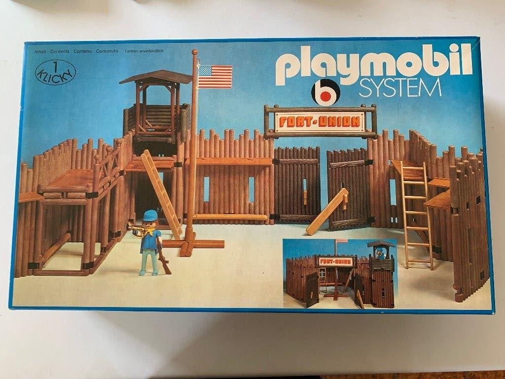 Playmobil System Western Ford Union 3420 vintage OVP, Enfants & Bébés, Neuf, Autres séries, Château/Fort, Kit complet