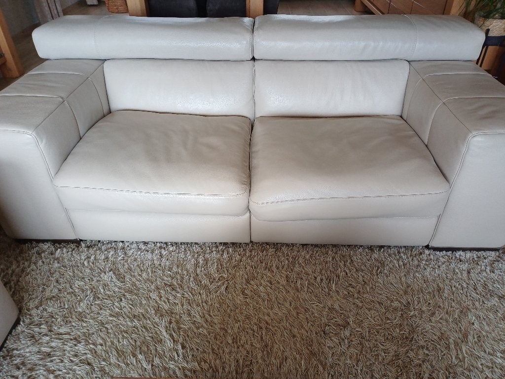 Lederen zetel, Huis en Inrichting, Ophalen, Leer