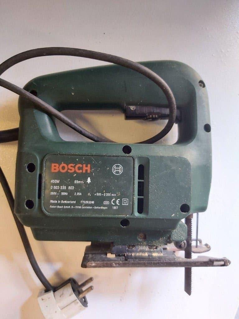 wipzaag Bosch PST 65PE, Ophalen, Gebruikt, Decoupeerzaag, Bosch groen