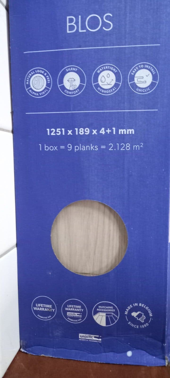 Alpha Vinyl Quickstep in verpakking 2 pakken is 4.25m2 v, Doe-het-zelf en Bouw, Ophalen, Nieuw, Laminaat